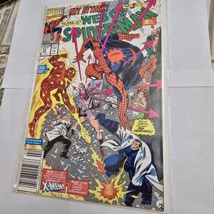 Web of Spider-Man #73 Marvel 1991 Art Attack Part 1 Molten Man